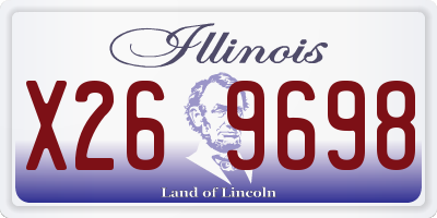 IL license plate X269698