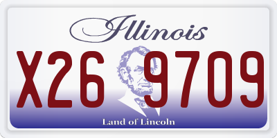 IL license plate X269709