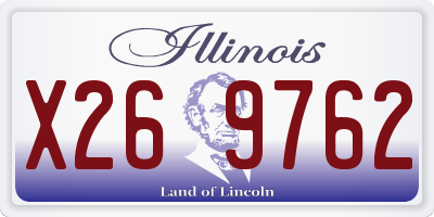 IL license plate X269762