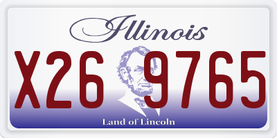 IL license plate X269765