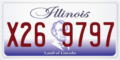 IL license plate X269797
