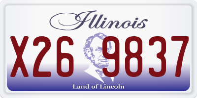 IL license plate X269837