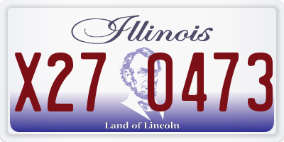IL license plate X270473