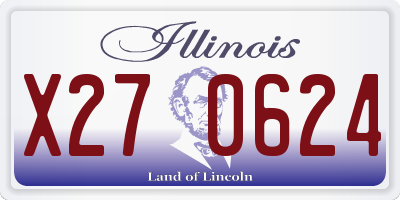 IL license plate X270624