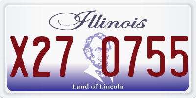 IL license plate X270755