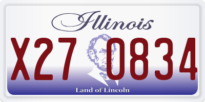 IL license plate X270834