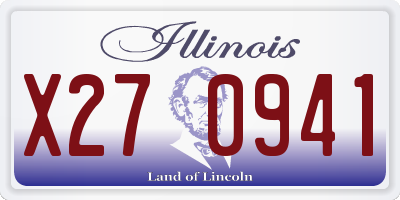 IL license plate X270941