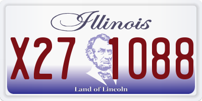 IL license plate X271088