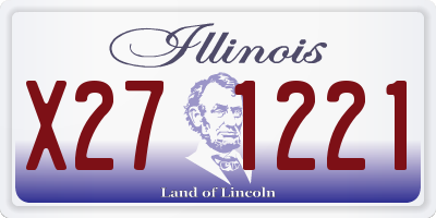 IL license plate X271221