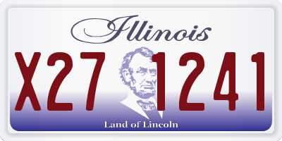 IL license plate X271241