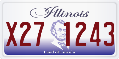 IL license plate X271243