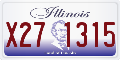 IL license plate X271315