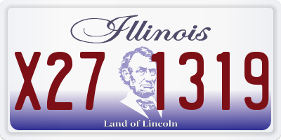IL license plate X271319