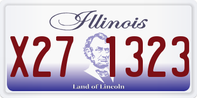 IL license plate X271323