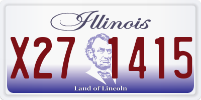 IL license plate X271415