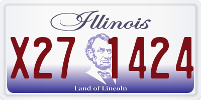 IL license plate X271424