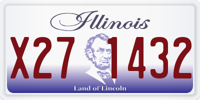 IL license plate X271432