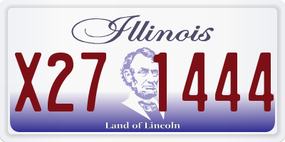IL license plate X271444