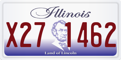 IL license plate X271462