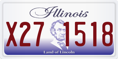 IL license plate X271518