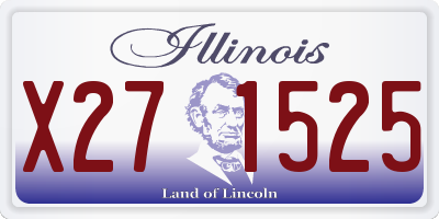 IL license plate X271525