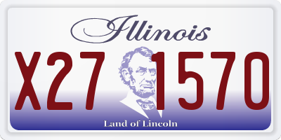 IL license plate X271570