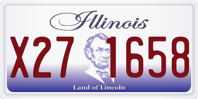 IL license plate X271658