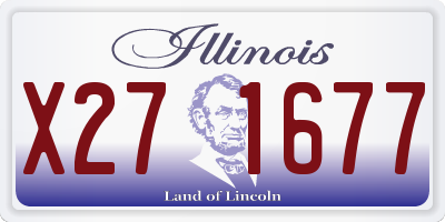 IL license plate X271677