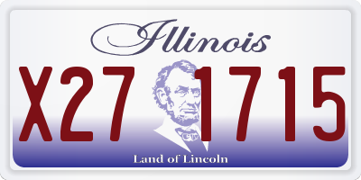 IL license plate X271715