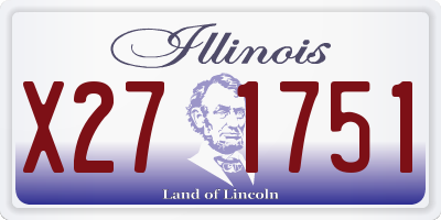 IL license plate X271751