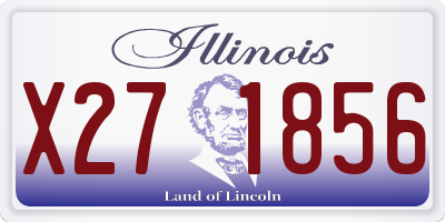IL license plate X271856