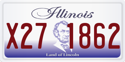 IL license plate X271862