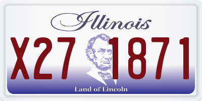 IL license plate X271871