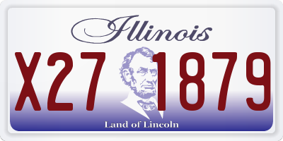 IL license plate X271879
