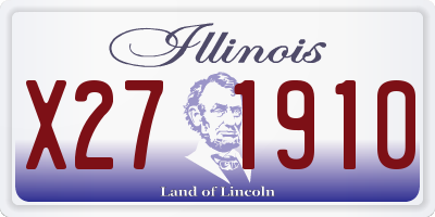 IL license plate X271910