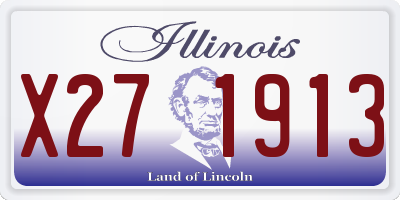 IL license plate X271913
