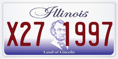 IL license plate X271997