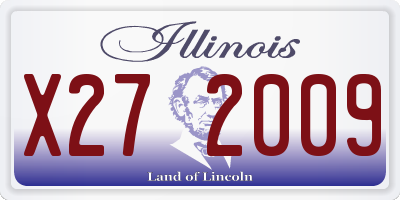 IL license plate X272009