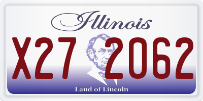 IL license plate X272062
