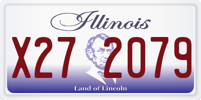 IL license plate X272079