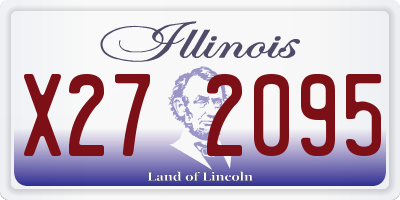 IL license plate X272095