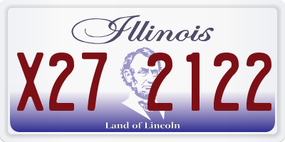 IL license plate X272122