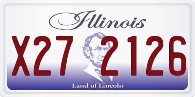 IL license plate X272126