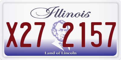 IL license plate X272157