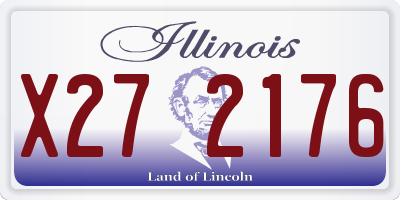 IL license plate X272176