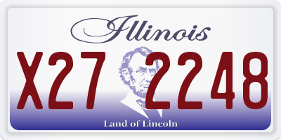IL license plate X272248