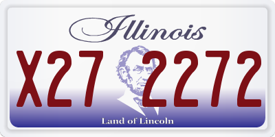 IL license plate X272272