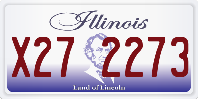 IL license plate X272273