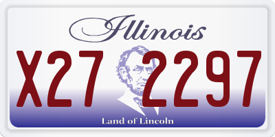 IL license plate X272297