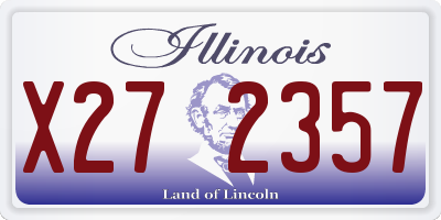 IL license plate X272357